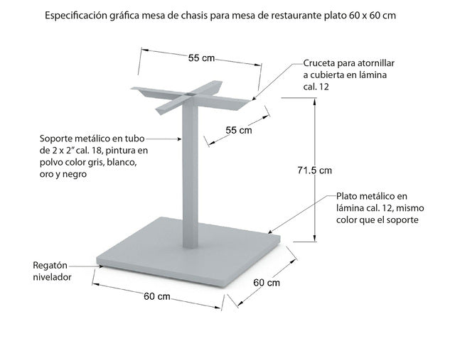 Base de mesa Ily 60