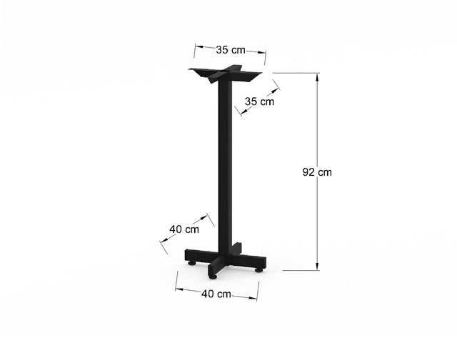 Base de Mesa Alta Lars Cruz 40CM