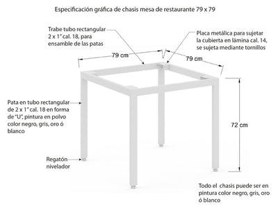 Base de mesa Ark 80