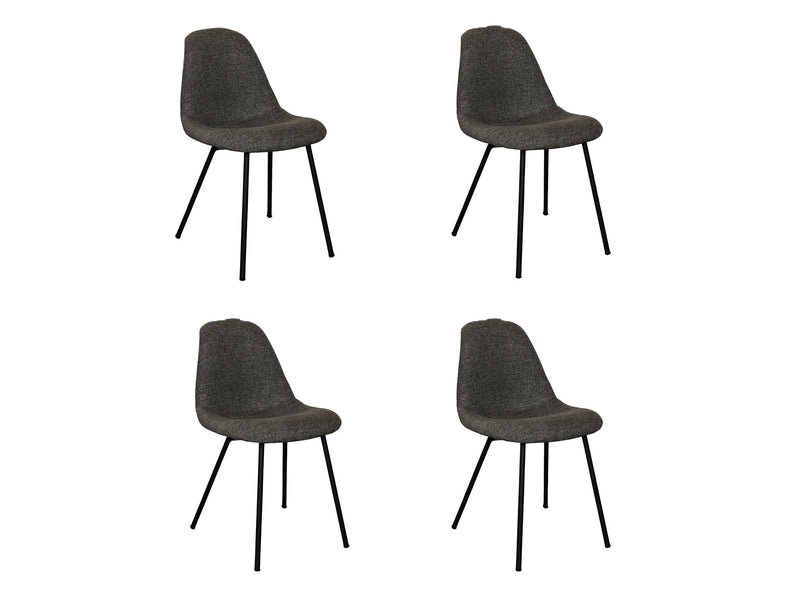 Paquete de 4 Sillas Eames Tapizadas