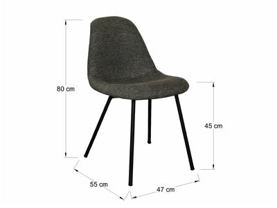 Paquete de 4 Sillas Eames Tapizadas