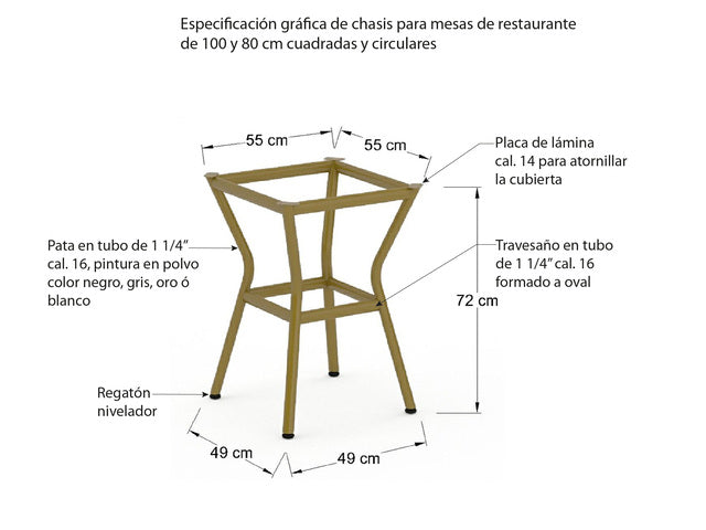 Base de mesa Yal 49