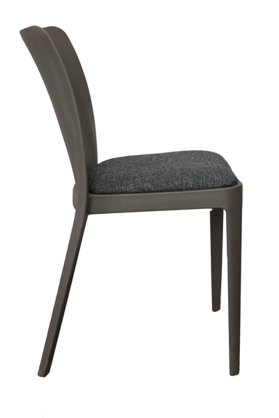 Silla Solei con asiento tapizado