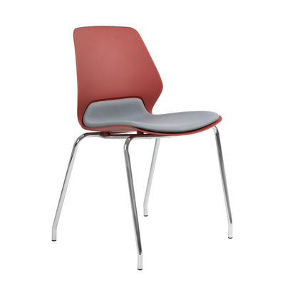 Silla Kolbe Cromada Asiento Tapizado