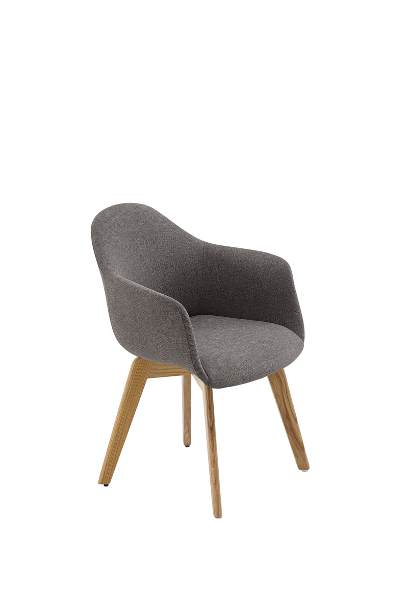 Silla Axia 4 base madera