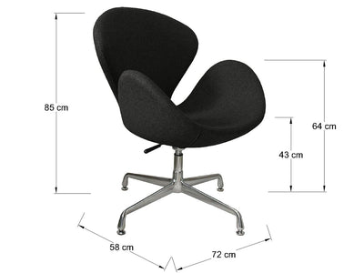 Silla Swan Negro